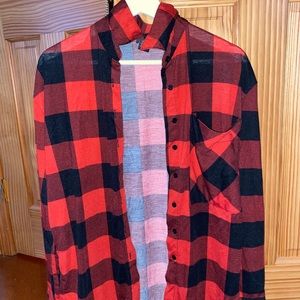 Red rue21 flannel(xs)